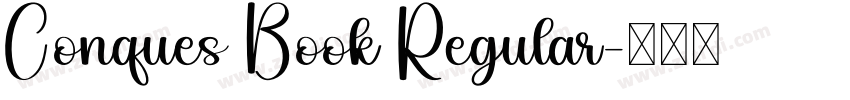 Conques Book Regular字体转换